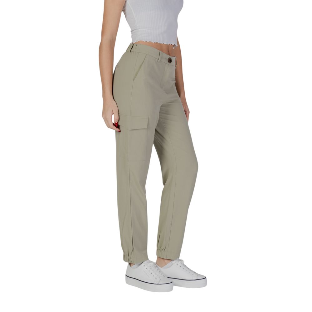 B.Young Green Polyester Pant