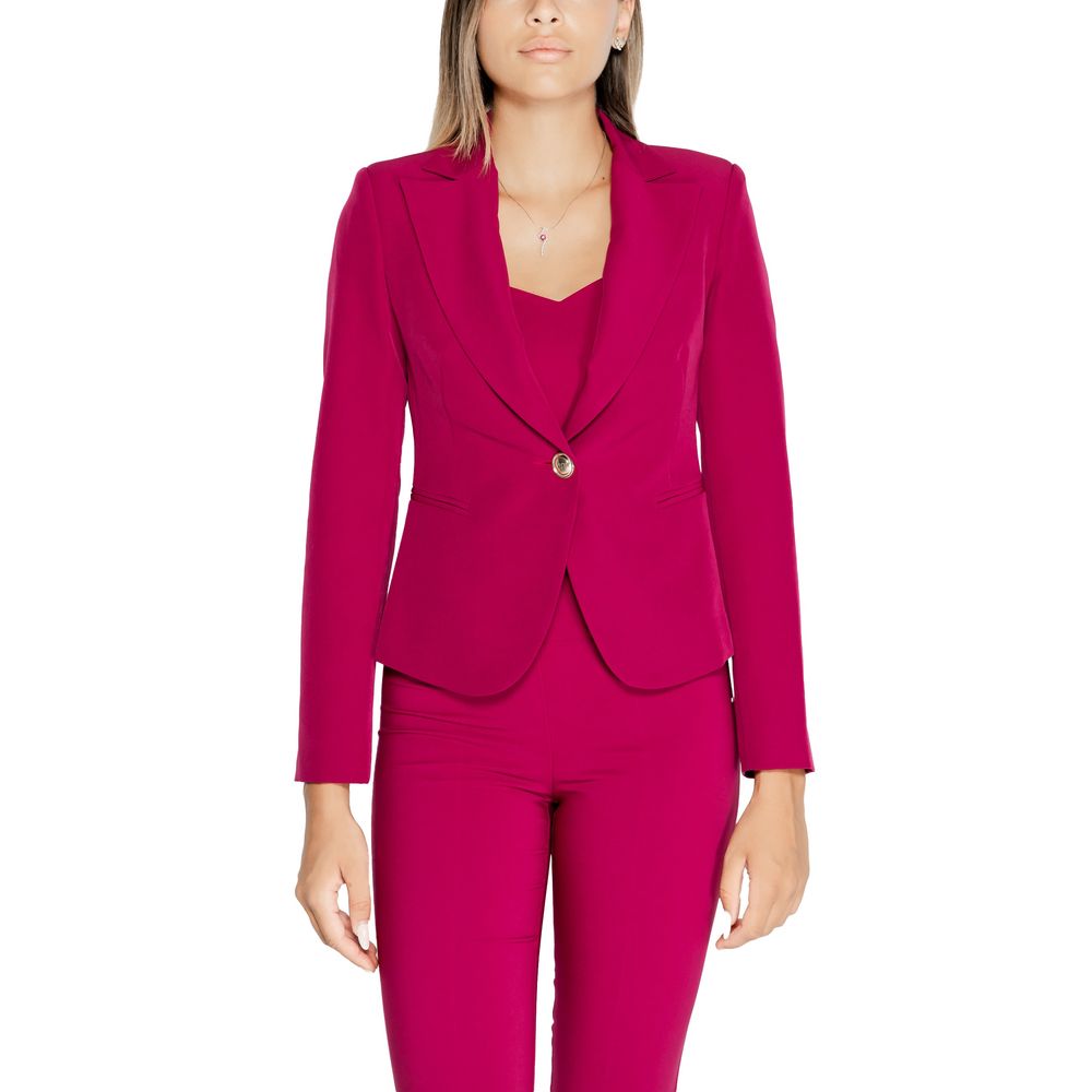 Rinascimento Bordeaux Polyester Blazer