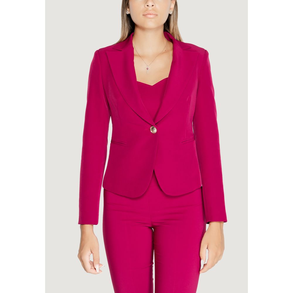 Rinascimento Bordeaux Polyester Blazer
