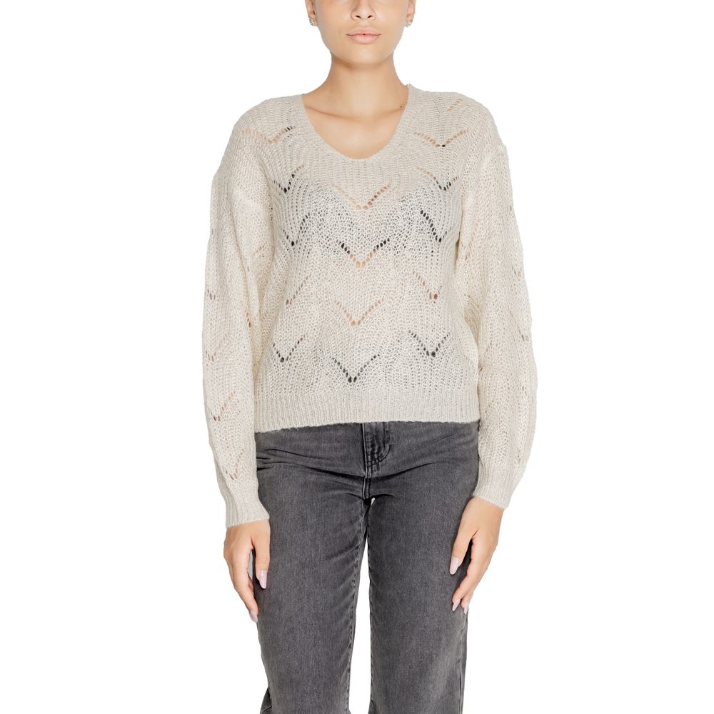 Jacqueline De Yong Cream Marabou Sweater