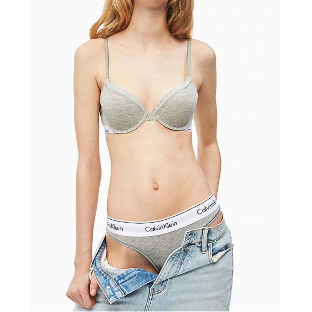Calvin Klein Underwear Gray Cotton Panty