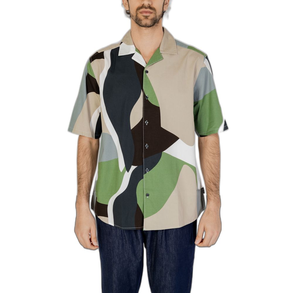Only & Sons Green Cotton Shortsleeve