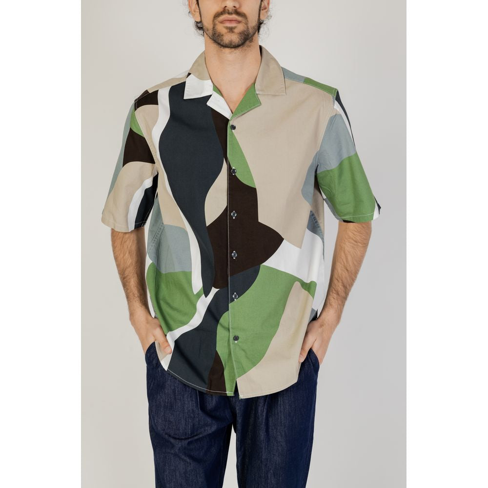 Only & Sons Green Cotton Shortsleeve