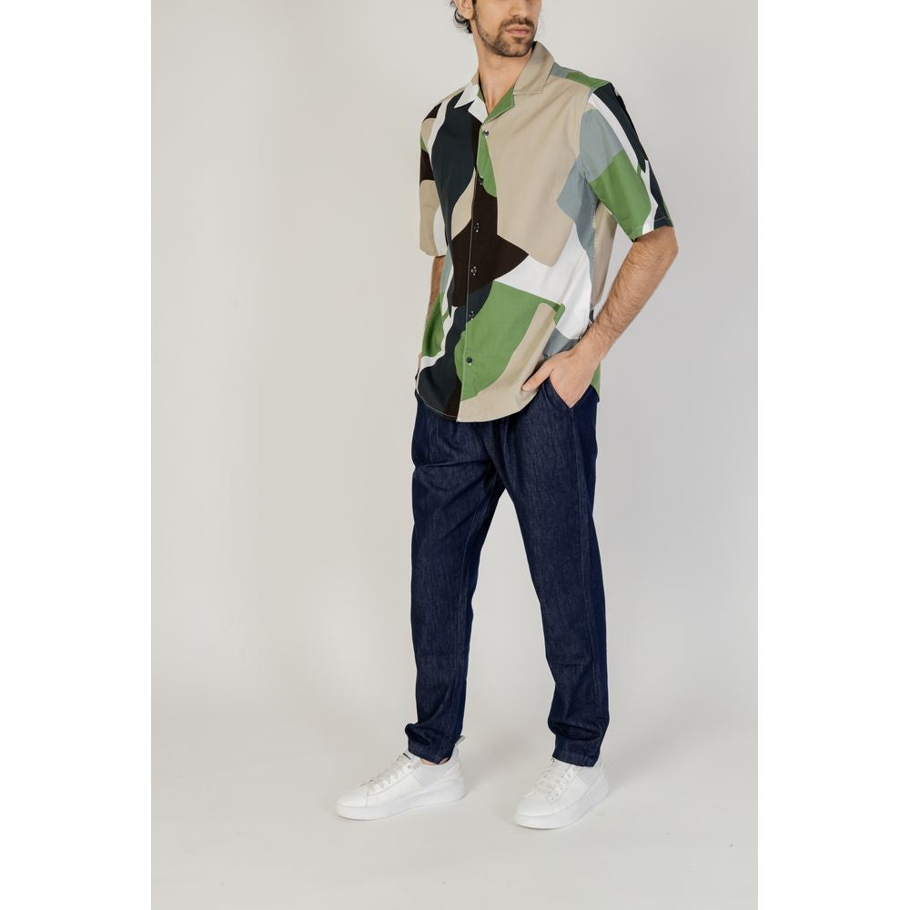 Only & Sons Green Cotton Shortsleeve