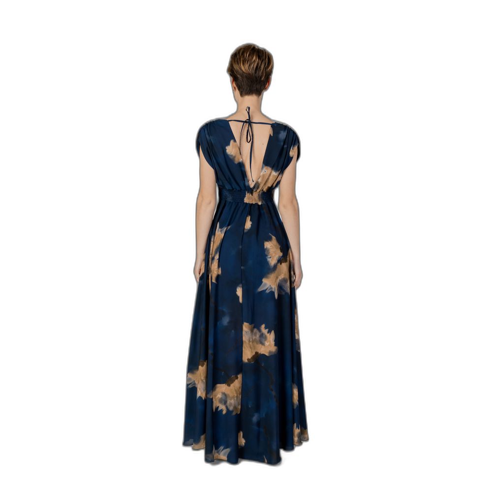 Rinascimento Blue Polyester Long