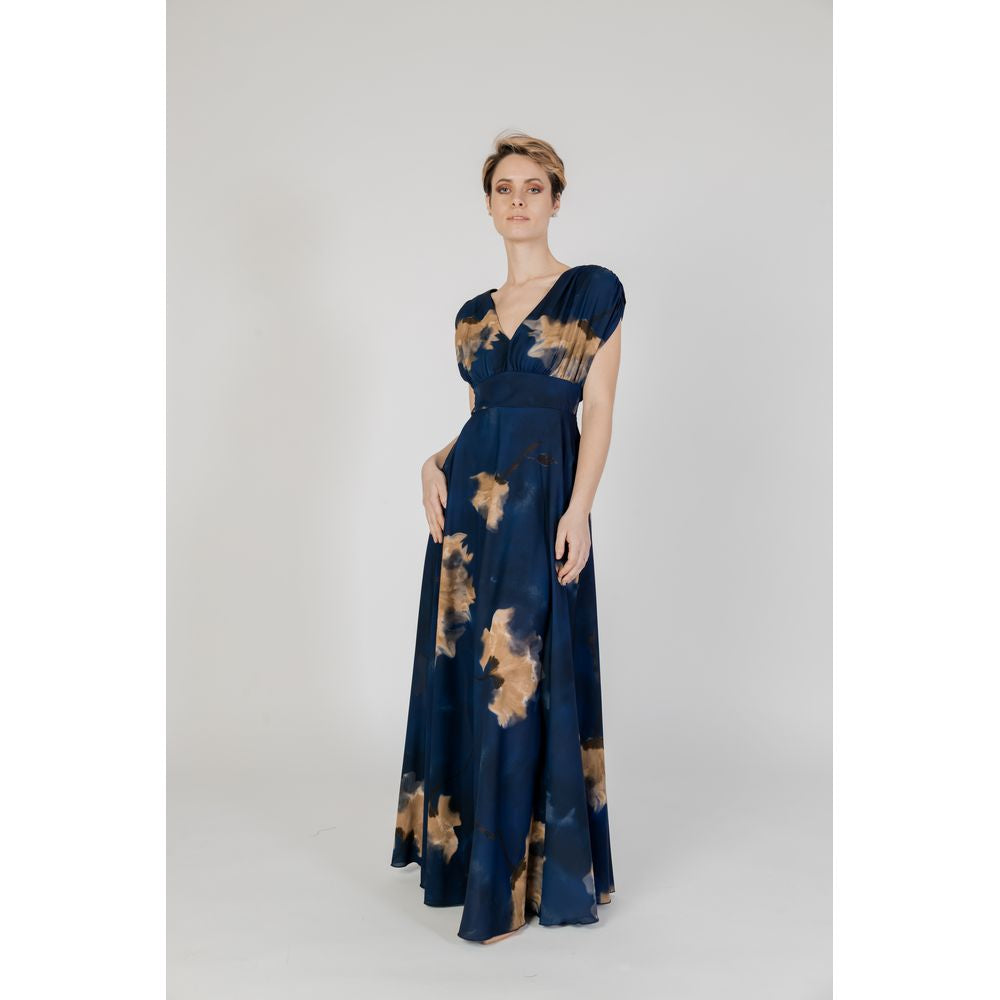 Rinascimento Blue Polyester Long