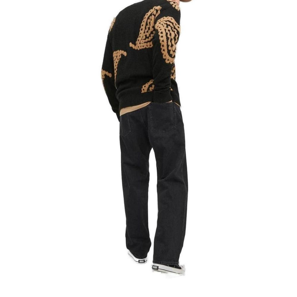Jack Jones Black Cotton Relaxed Fit Jean