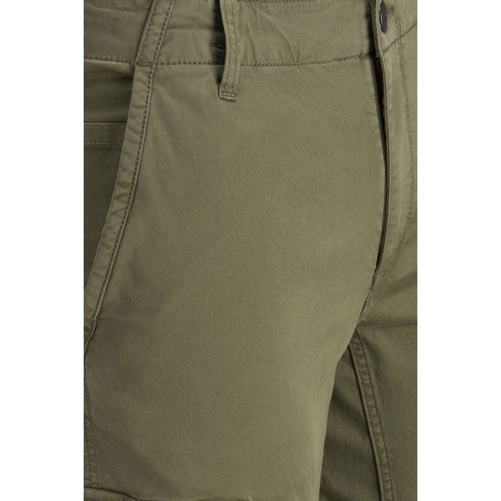 Jack Jones Green Cotton Skinny Pant
