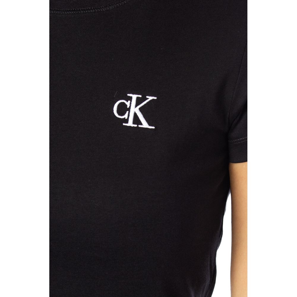 Calvin Klein Jeans Black Cotton T-Shirt
