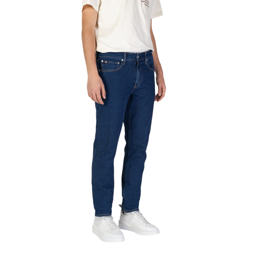 Calvin Klein Jeans Blue Cotton Slim Fit Jean