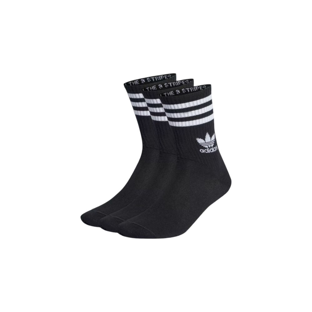 Adidas črna bombažna nogavica