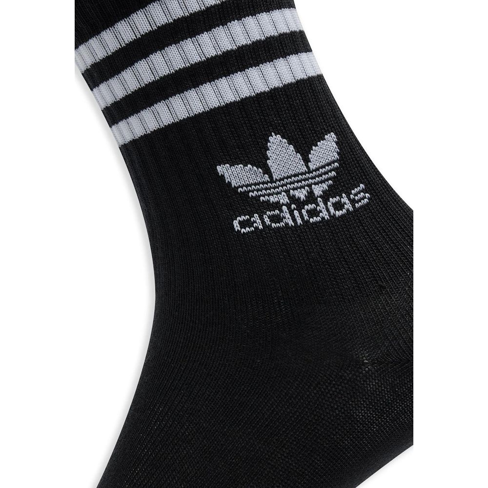 Adidas črna bombažna nogavica