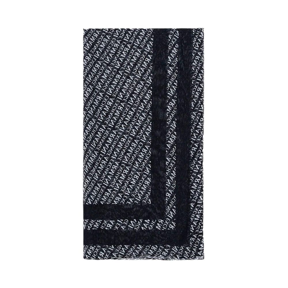 Armani Exchange Črn modalni šal