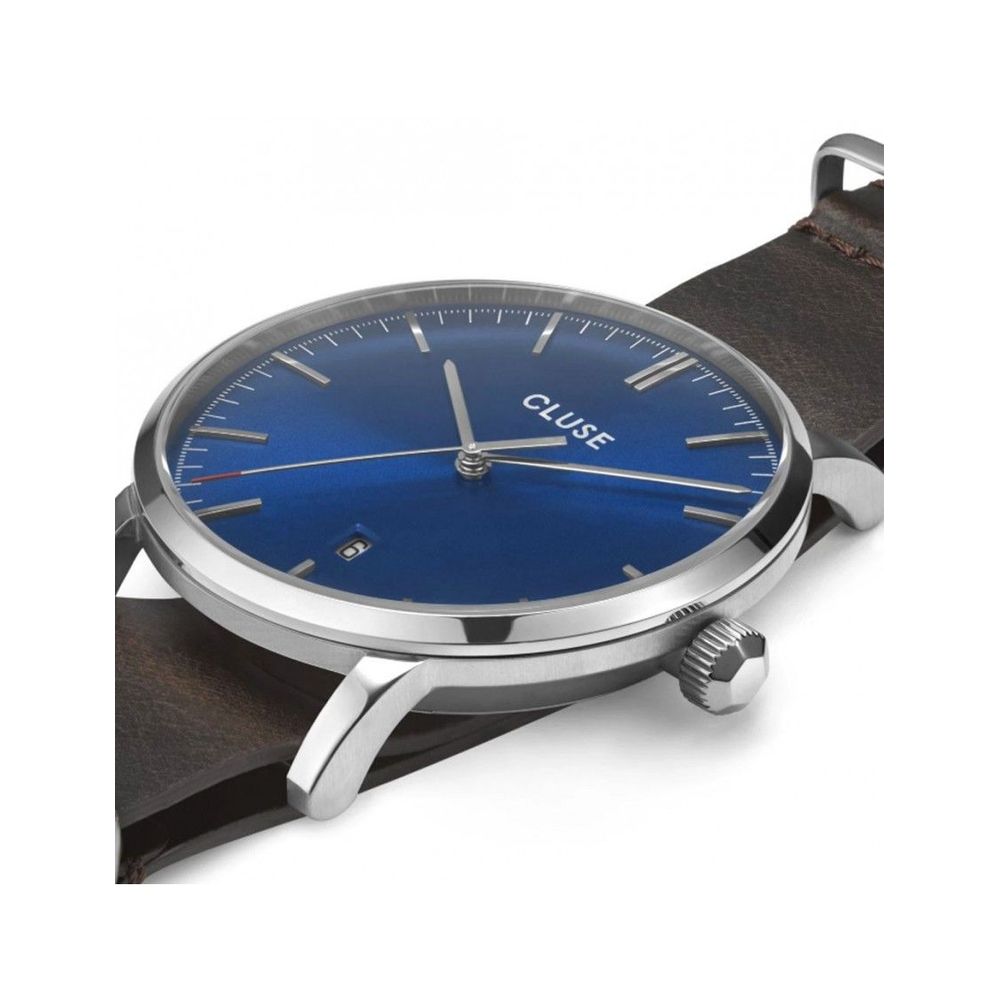 Rjava usnjena ura Cluse