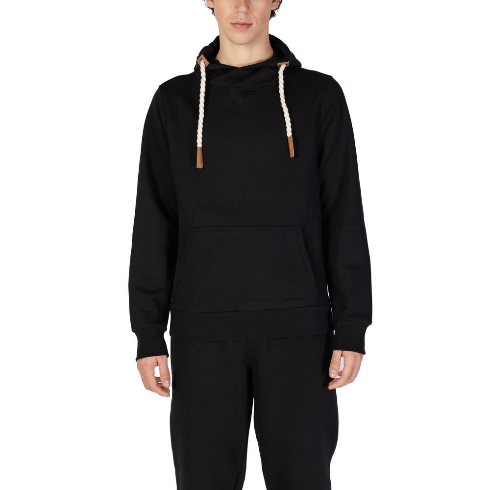 Hydra Clothing Črn bombažni pulover