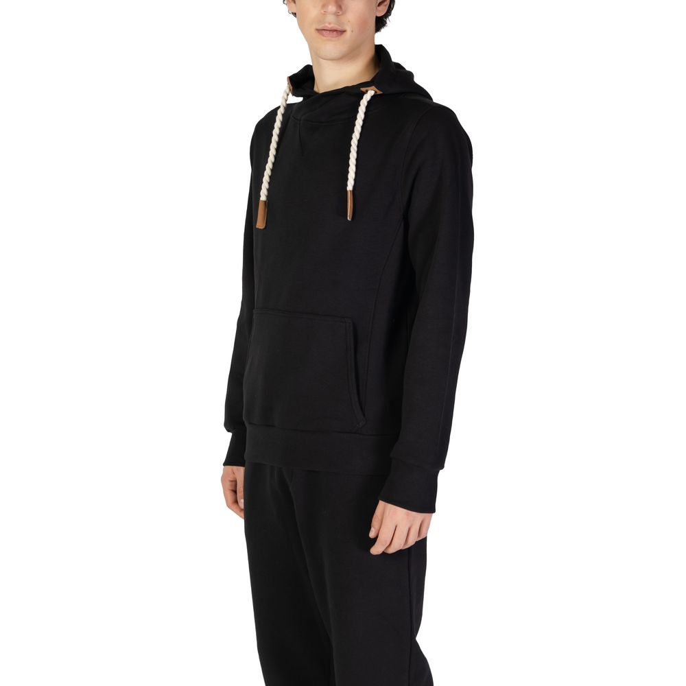 Hydra Clothing Črn bombažni pulover