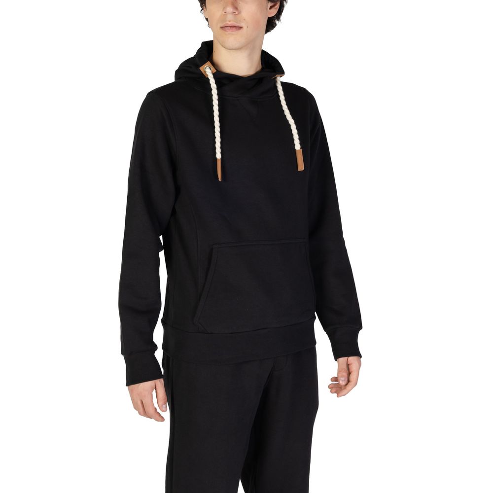 Hydra Clothing Črn bombažni pulover