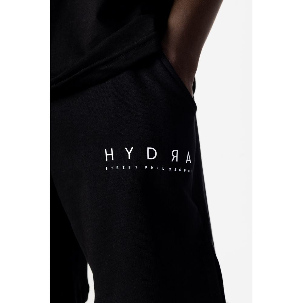 Hydra Clothing Črna bombažna trenirka