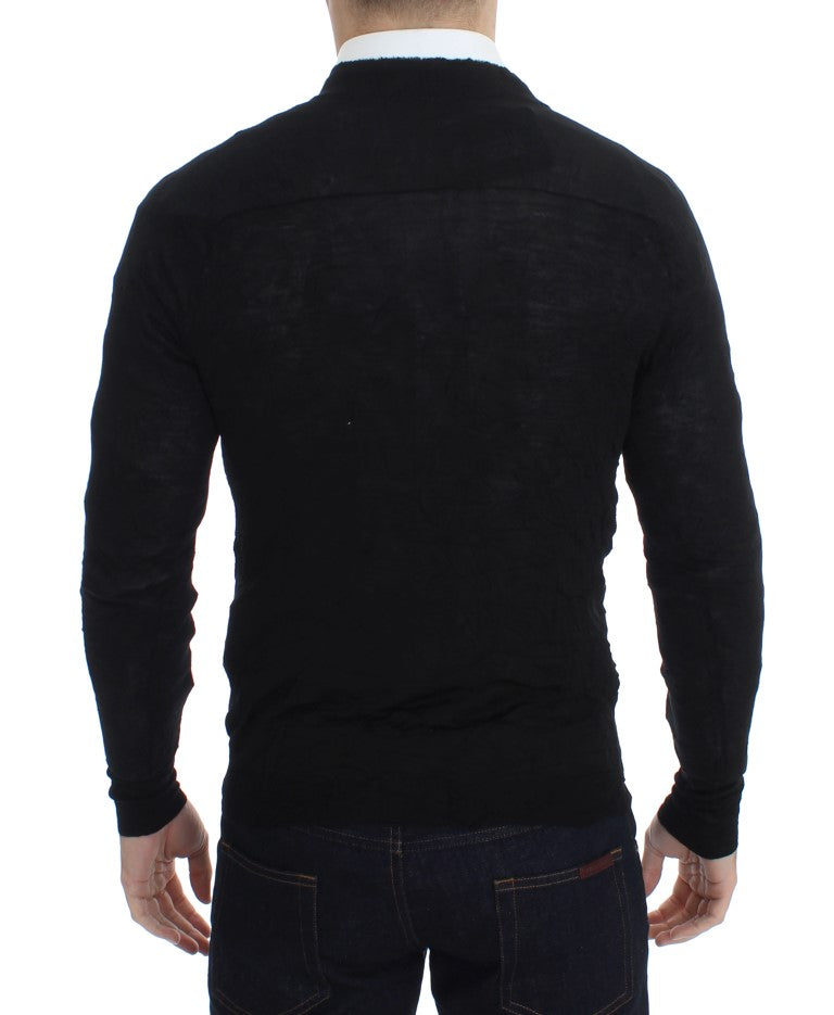 Costume National Elegantna črna jopica iz merino volne