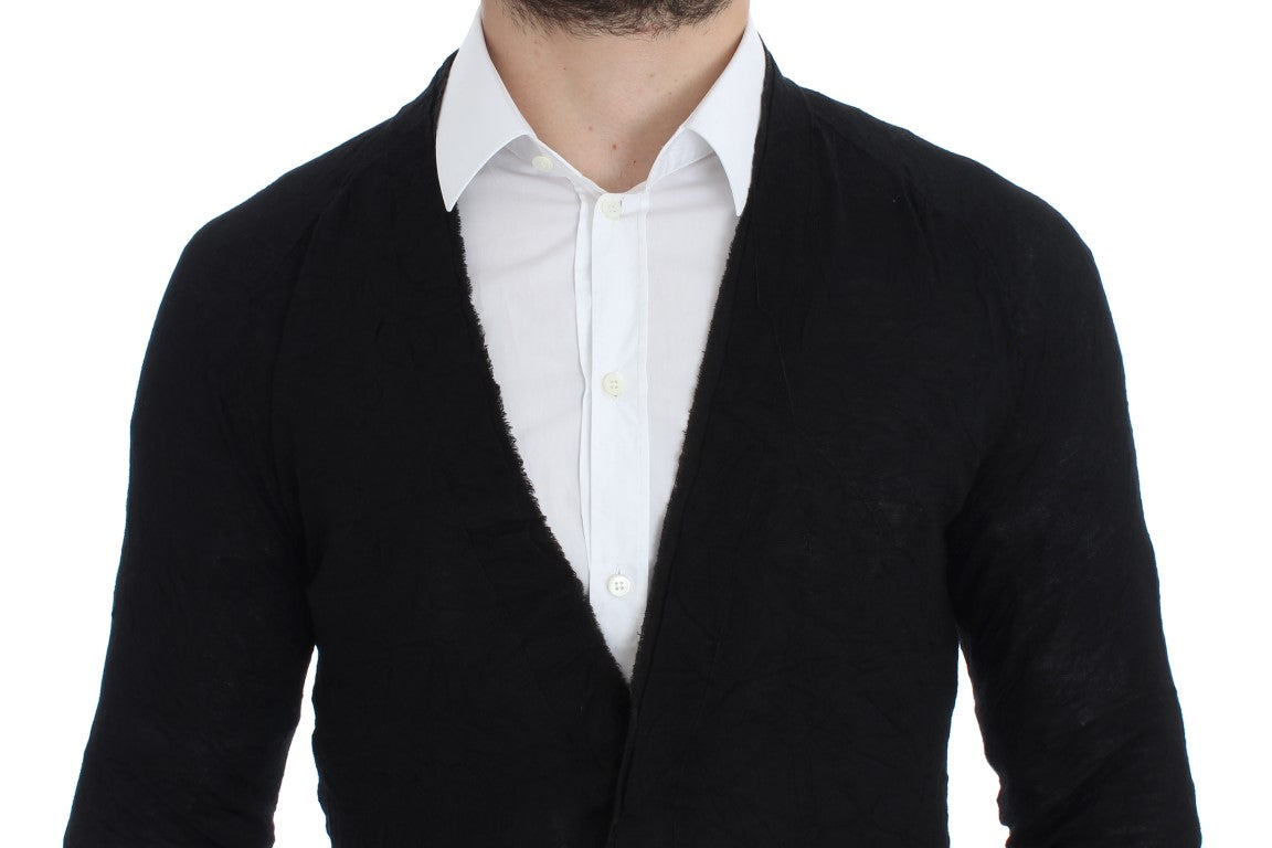 Costume National Elegantna črna jopica iz merino volne