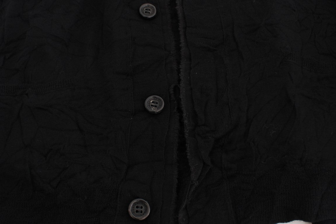 Costume National Elegantna črna jopica iz merino volne