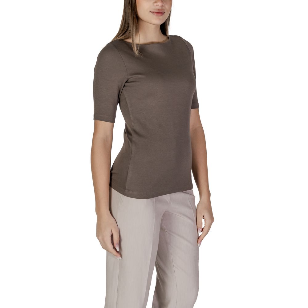 Street One Brown Cotton T-Shirt