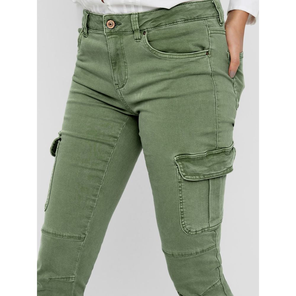 Only Green Cotton Skinny Pant