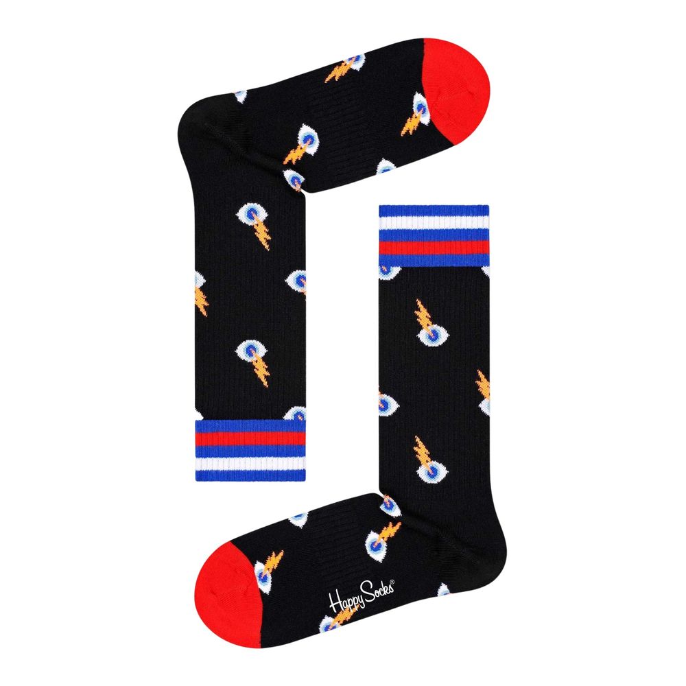 Happy Socks Črna bombažna nogavica