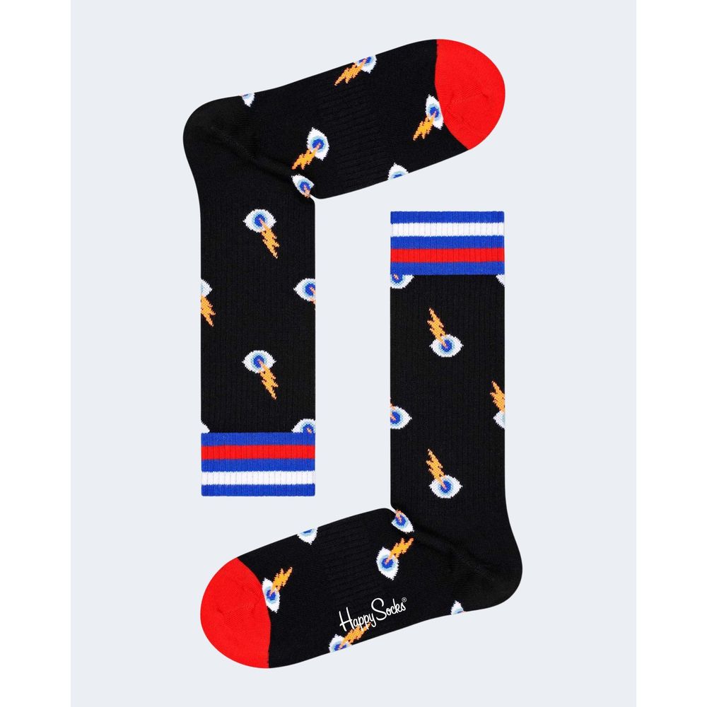 Happy Socks Črna bombažna nogavica