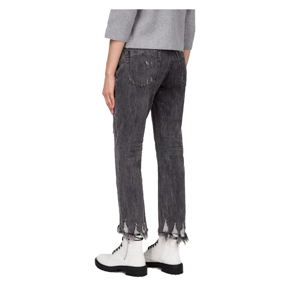 One Teaspoon Dark Gray Cotton Women's Jeans