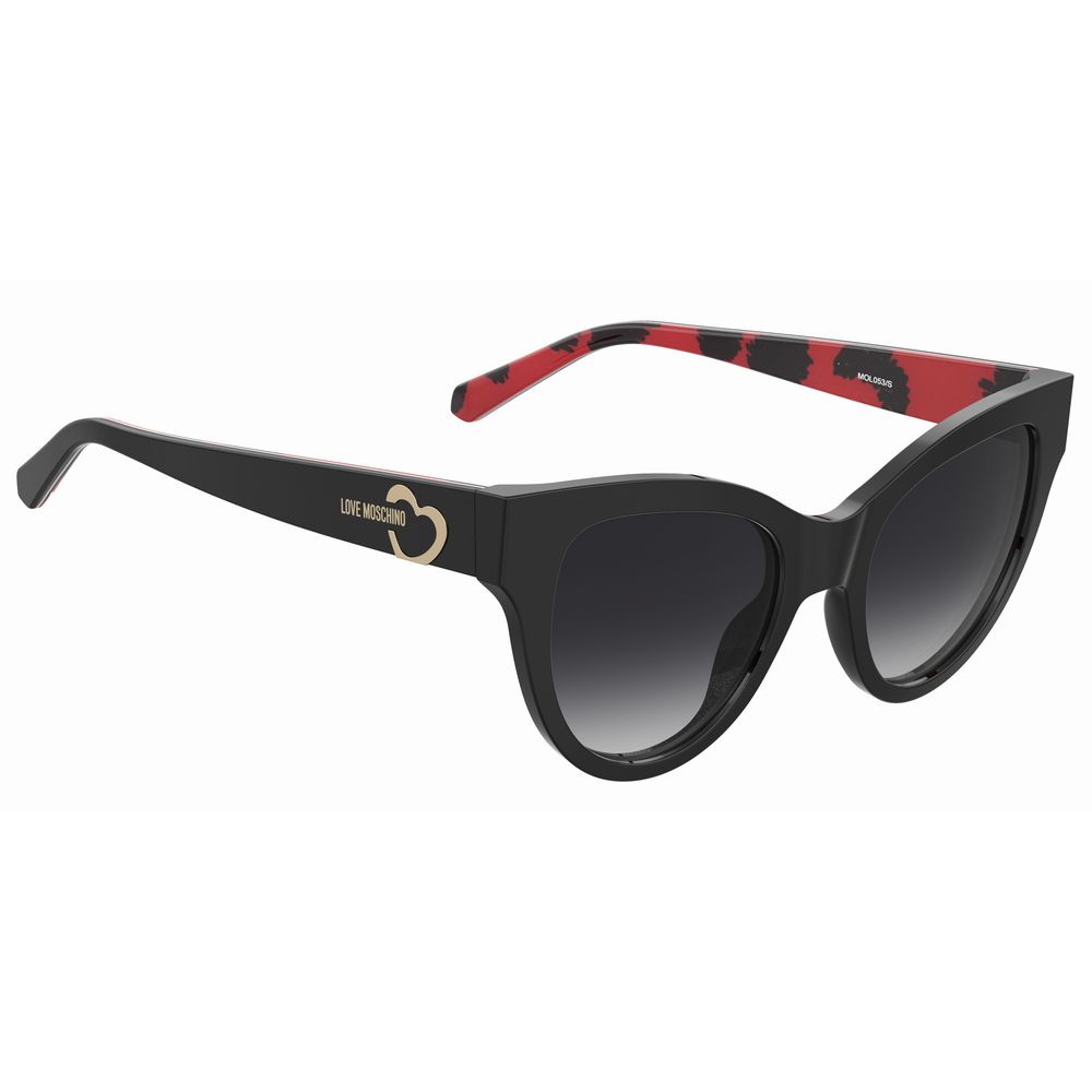 Love Moschino Black Haircalf Sunglasses