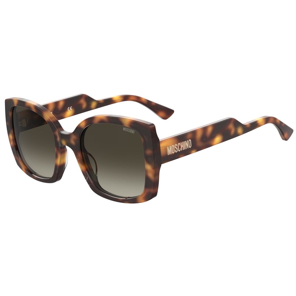 Moschino Brown Haircalf Sunglasses