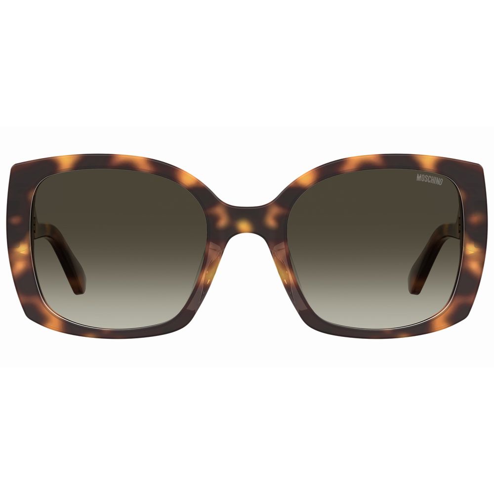 Moschino Brown Haircalf Sunglasses