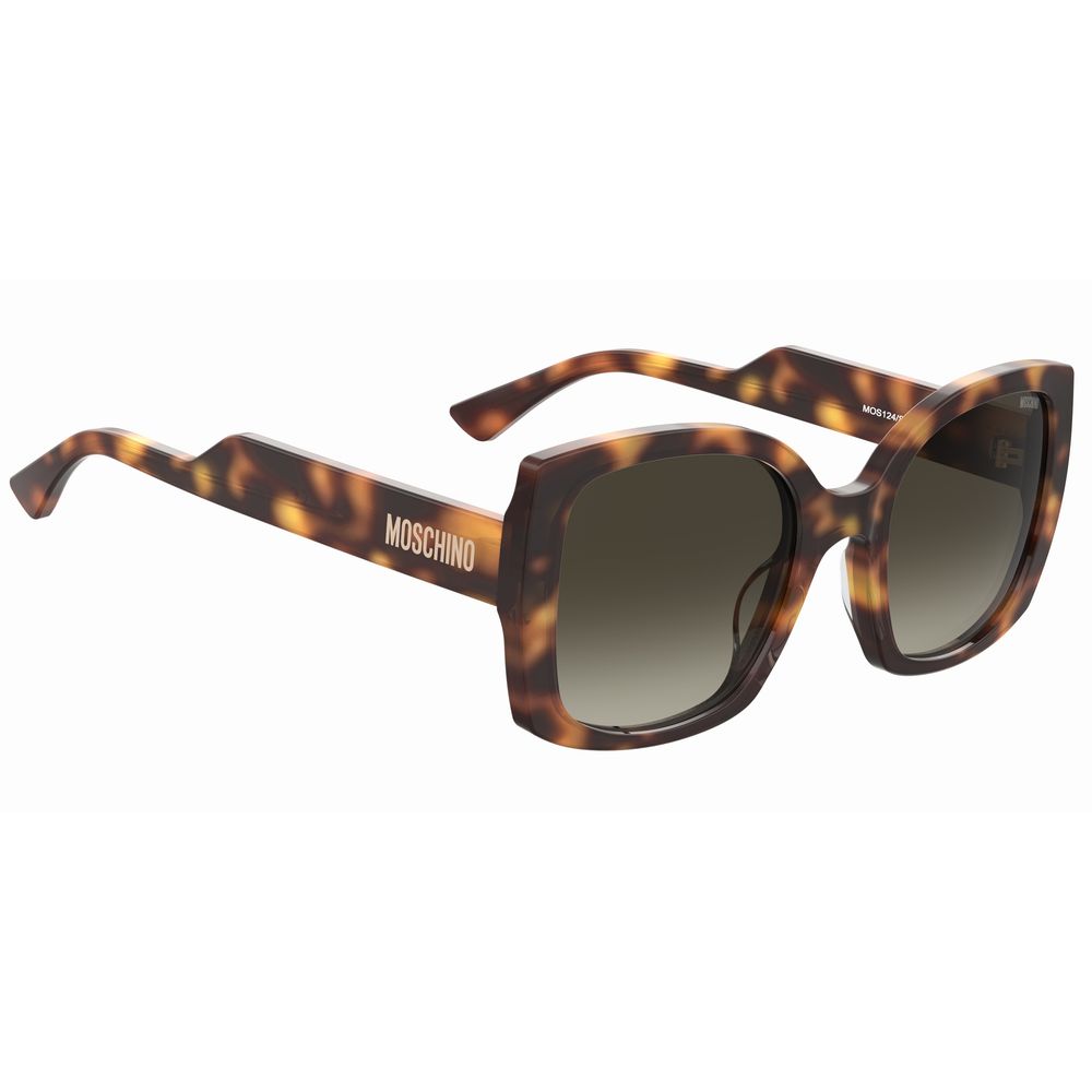 Moschino Brown Haircalf Sunglasses