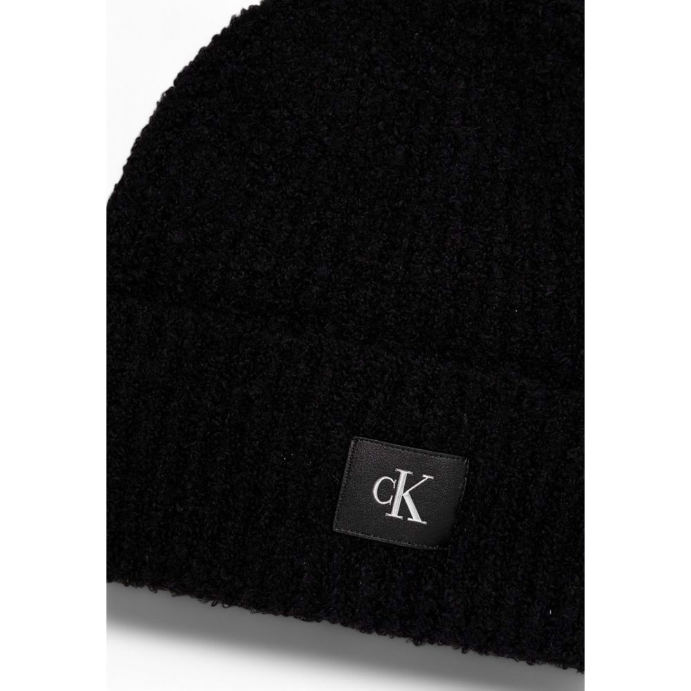 Calvin Klein Jeans Black Marabou Hat