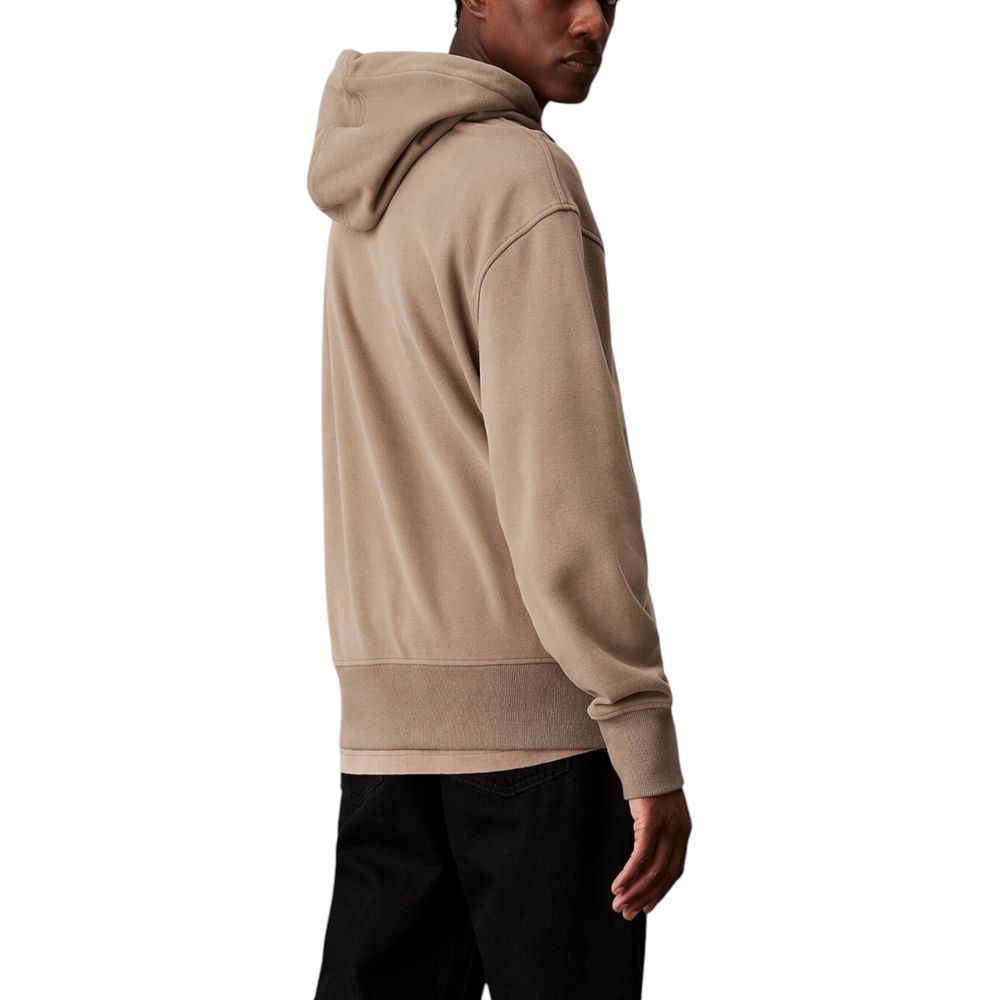 Calvin Klein Jeans Beige Cotton Hoody