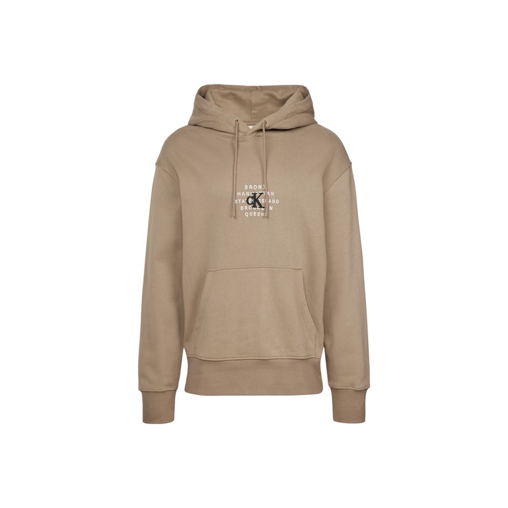 Calvin Klein Jeans Beige Cotton Hoody