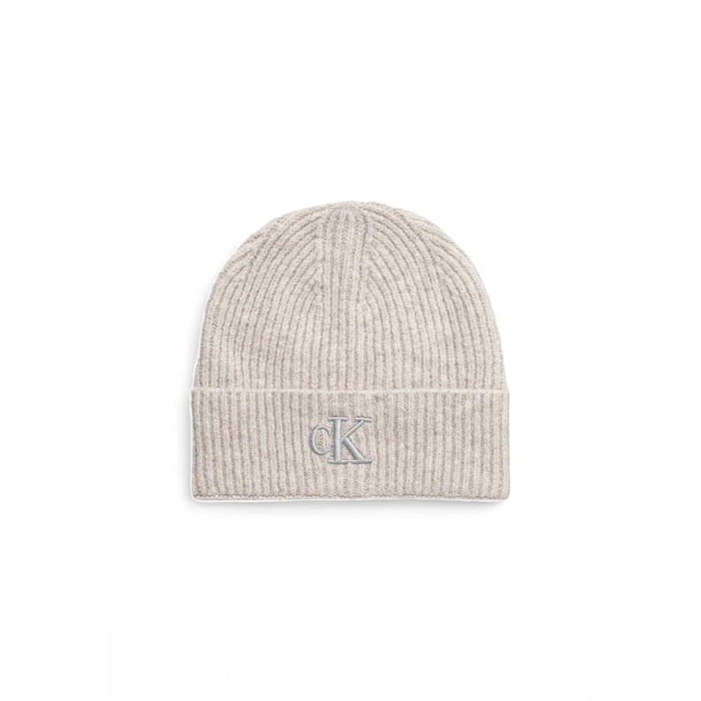 Calvin Klein Gray Marabou Hat