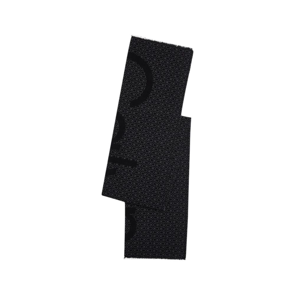 Calvin Klein Black Marabou Scarf