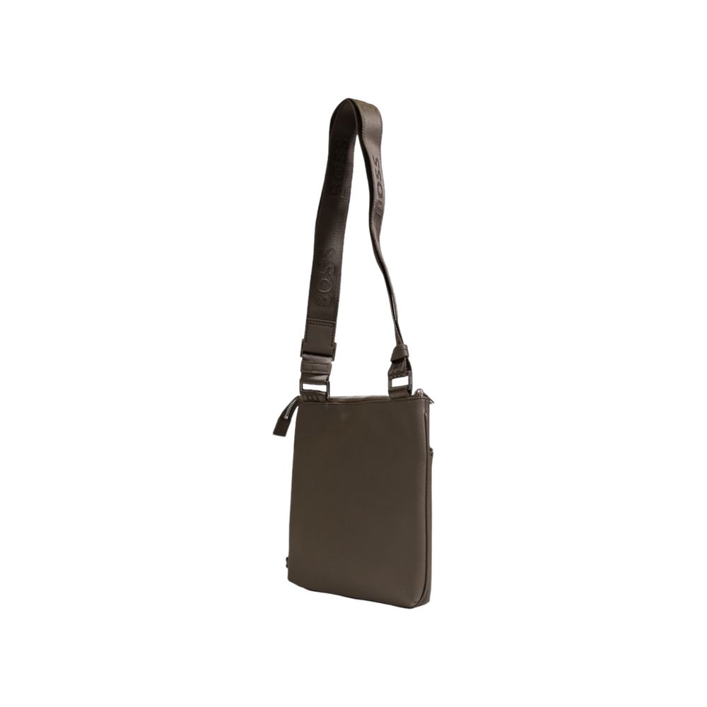 Hugo Boss Zelena usnjena poslovna torba