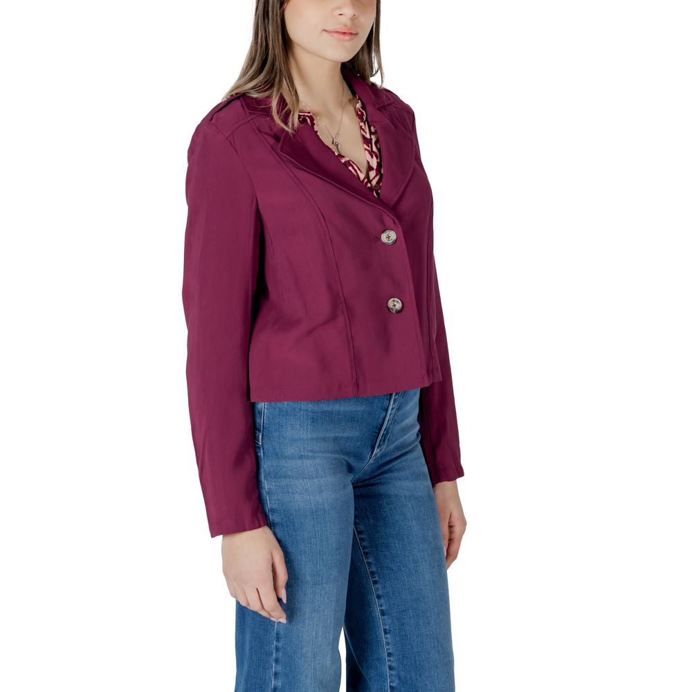 Street One Purple Viscose Slim Fit Jean