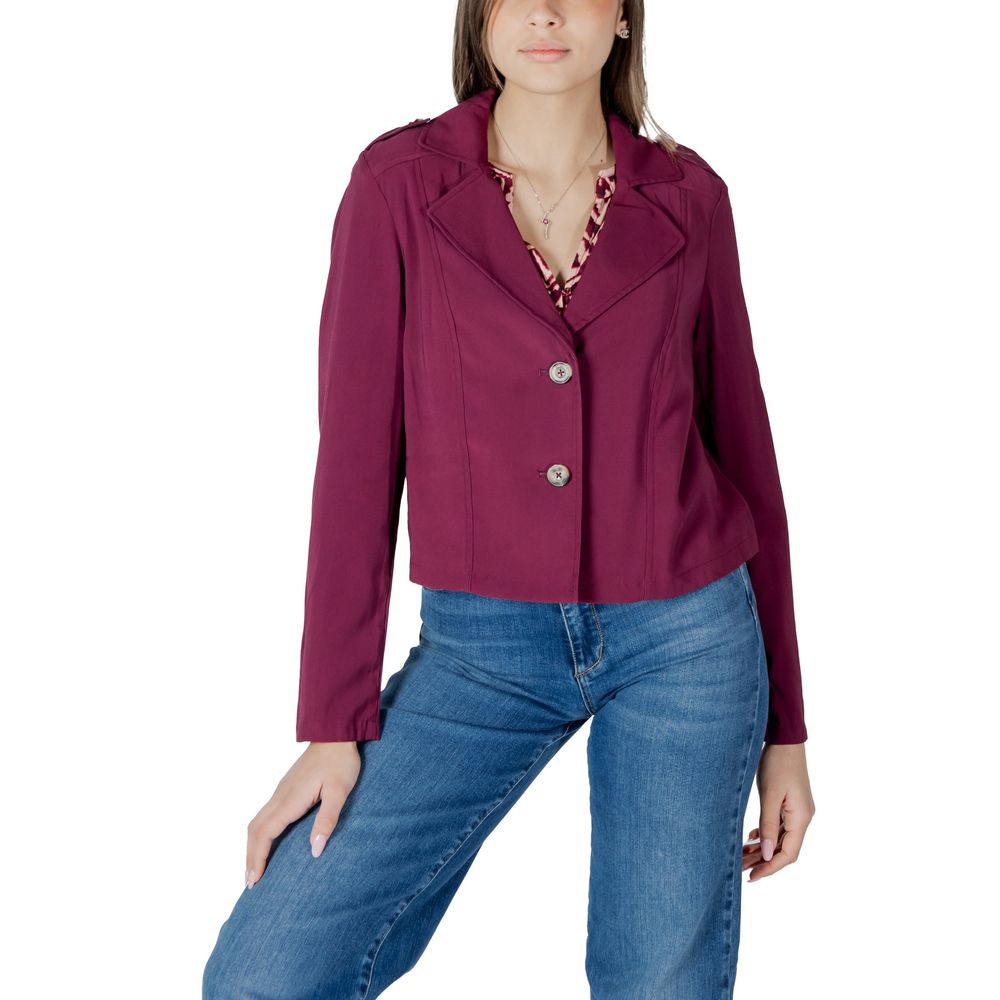 Street One Purple Viscose Slim Fit Jean