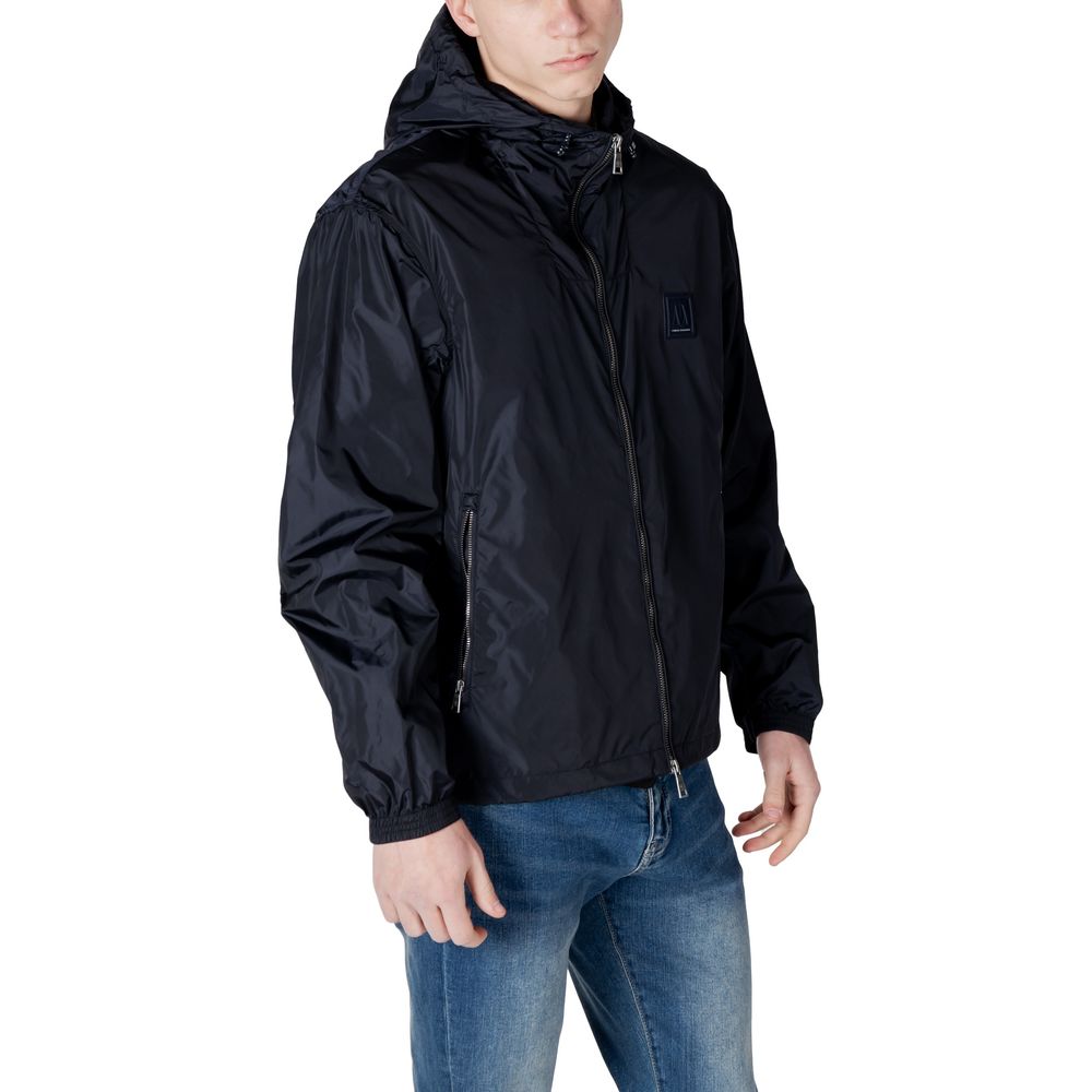 Armani Exchange Modra jakna iz poliamida