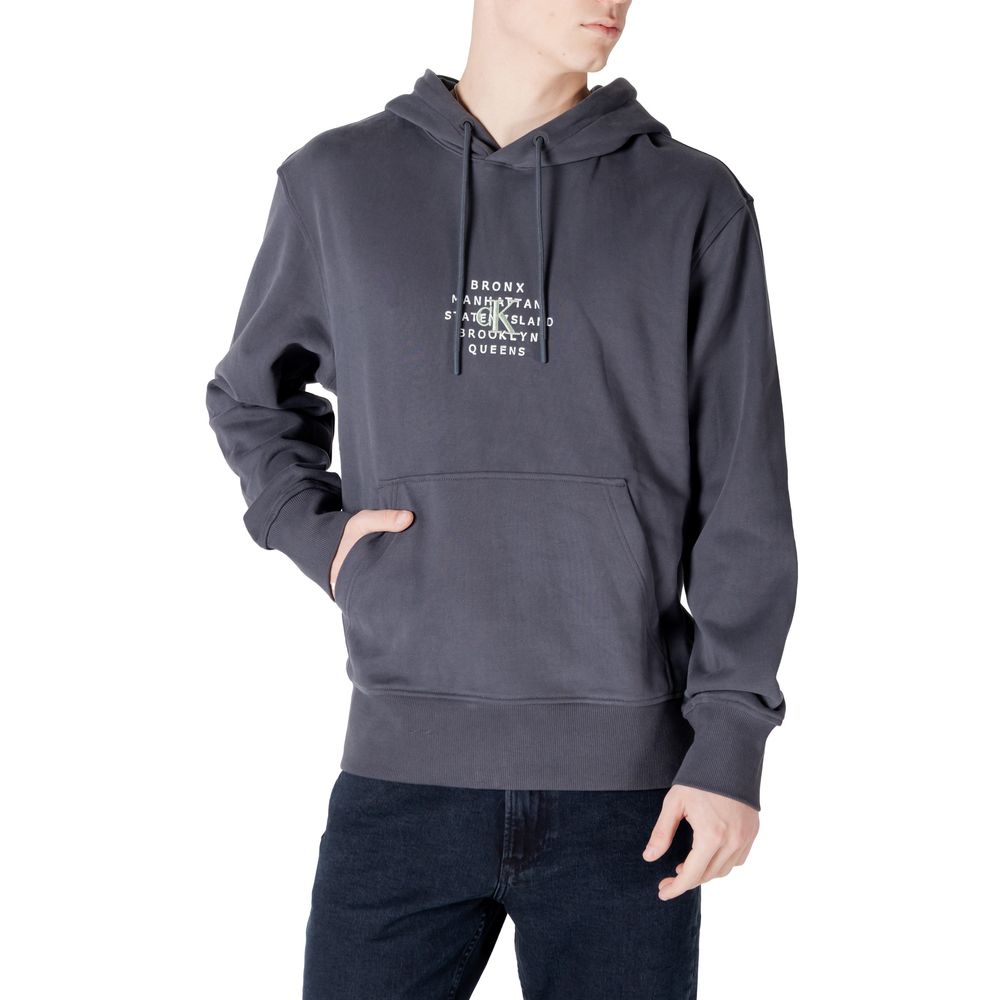 Calvin Klein Jeans Gray Cotton Hoody