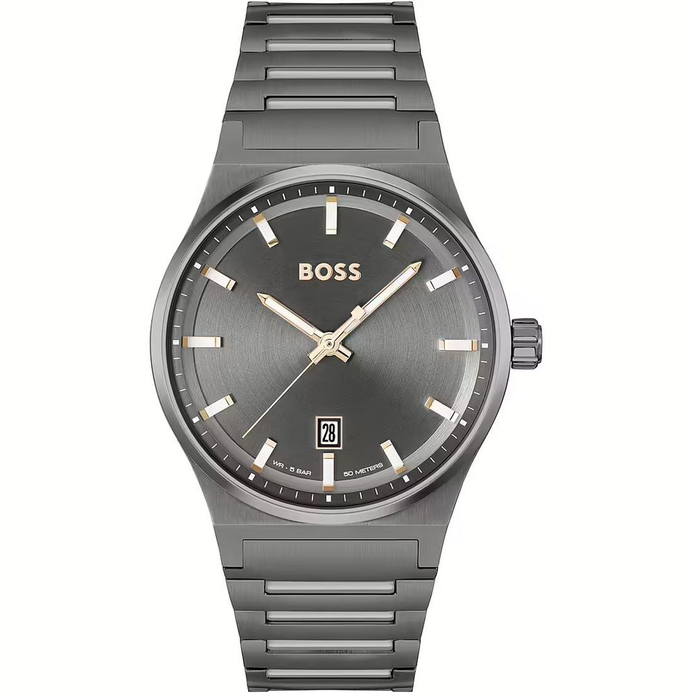 Hugo Boss siva ura iz nerjavečega jekla