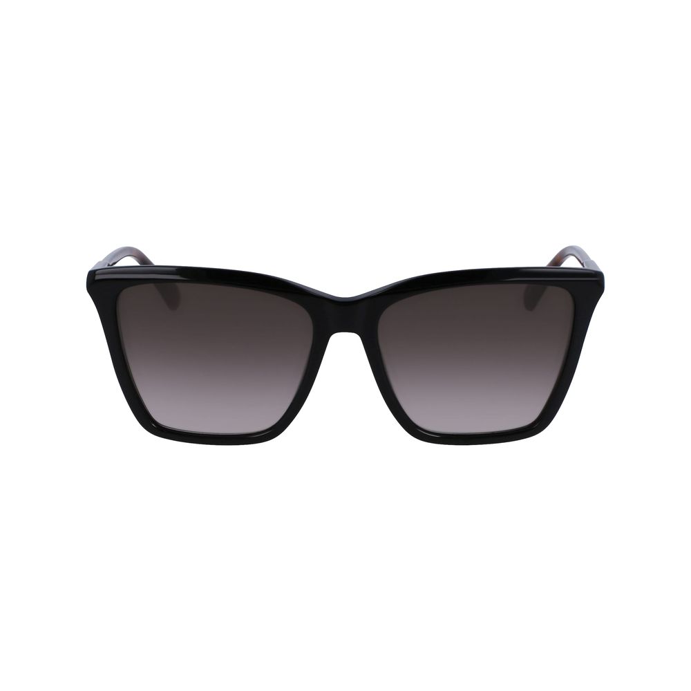 Longchamp Black Haircalf Sunglasses