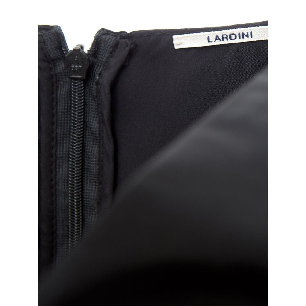Lardini Elegantna črna poliestrska obleka
