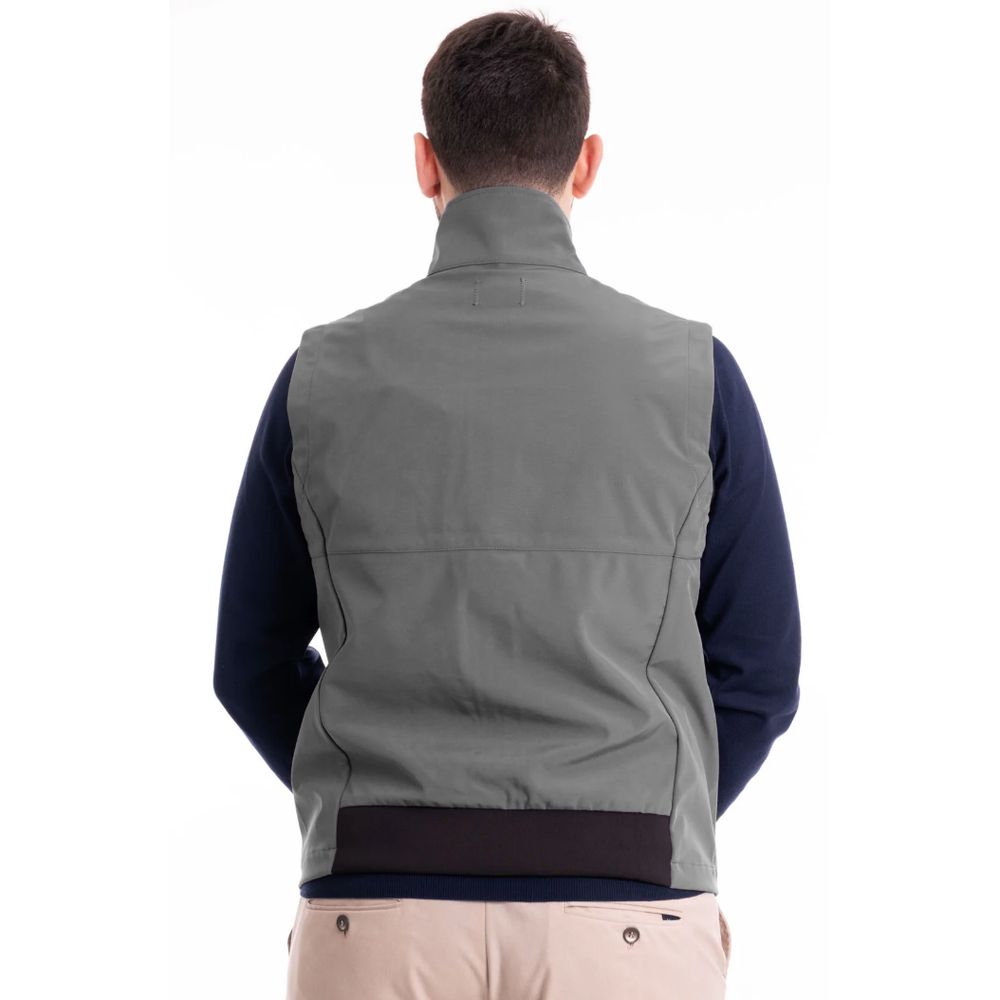 Refrigiwear Brown Polyester Men Vest