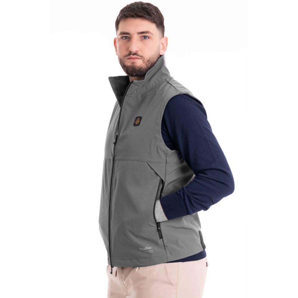 Refrigiwear Brown Polyester Men Vest