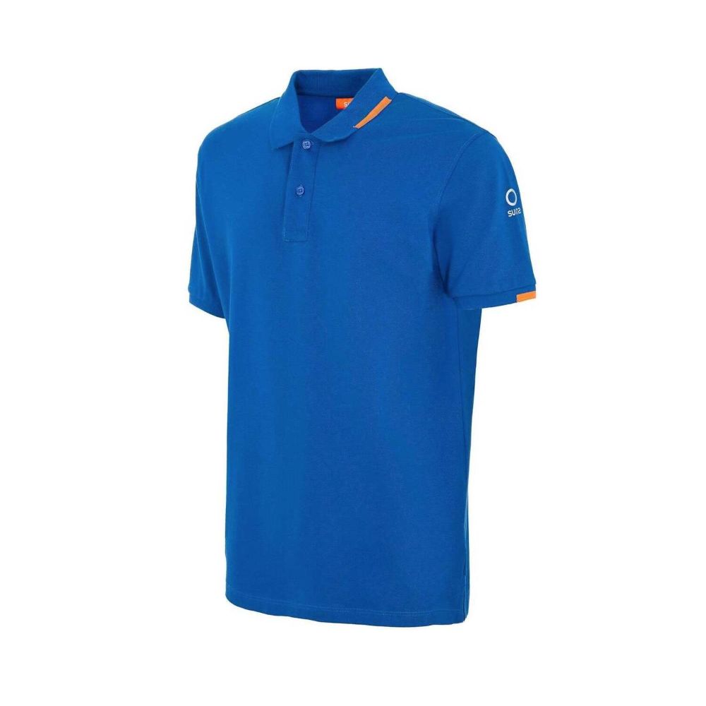 Modra bombažna polo majica Suns